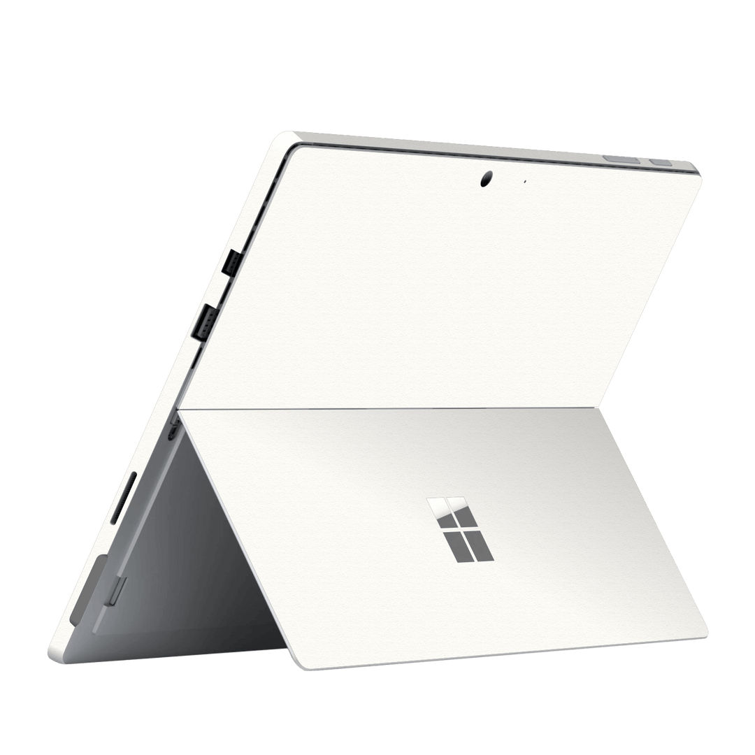 Microsoft Surface Pro (2017) Luxuria Daisy White Matt 3D Textured Skin Wrap Sticker Decal Cover Protector by EasySkinz