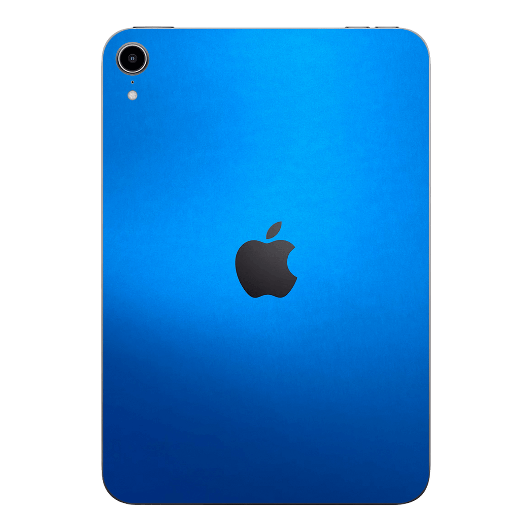 iPad MINI 6 2021 Satin Blue Metallic Matt Matte Skin Wrap Sticker Decal Cover Protector by EasySkinz | EasySkinz.com