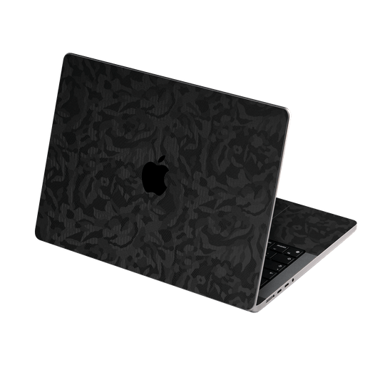 MacBook PRO 14" (2021/2023) Luxuria Black 3D Textured Camo Camouflage Skin Wrap Sticker Decal Cover Protector by EasySkinz | EasySkinz.com