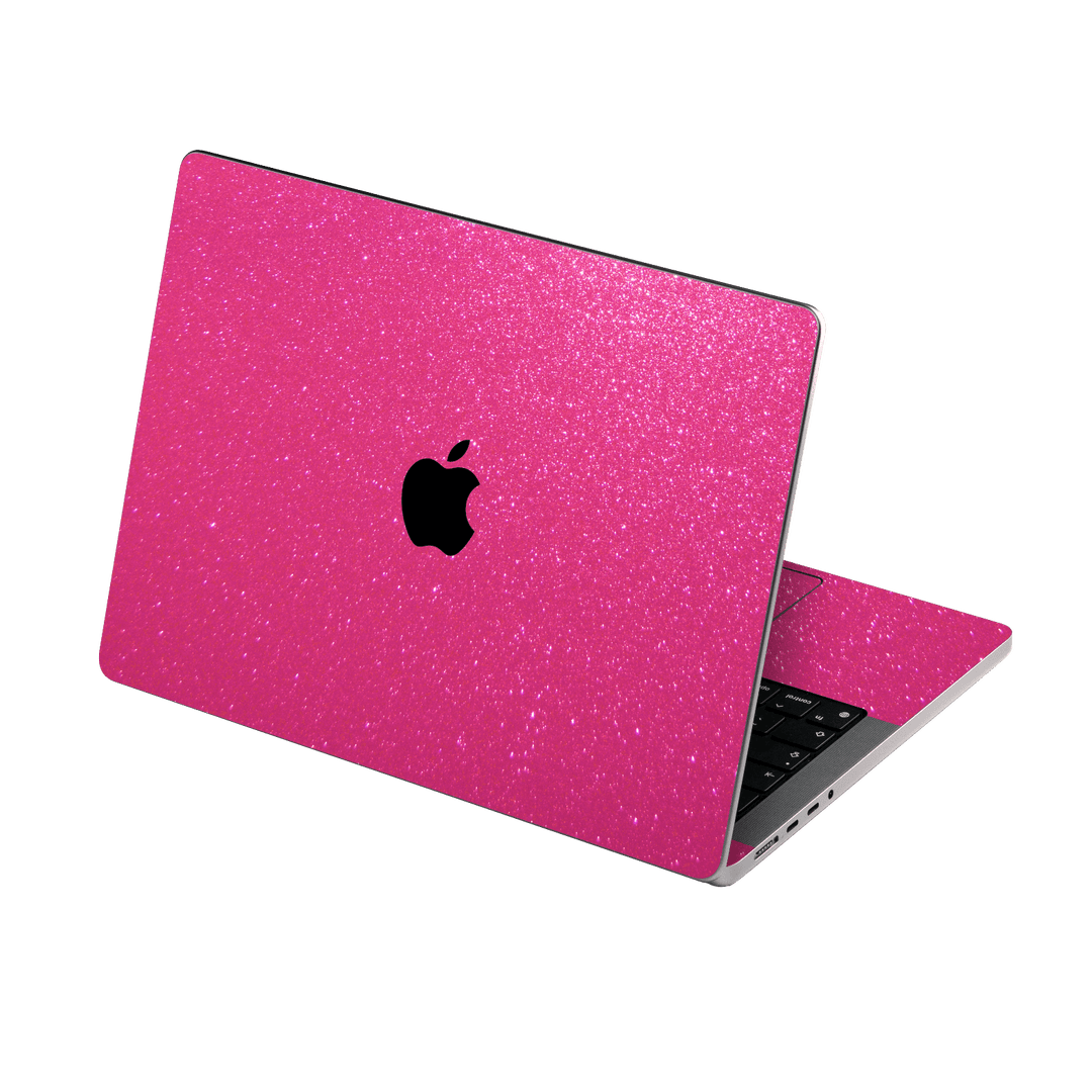 Apple MacBook PRO 14" (2021) Diamond Candy Magenta Shimmering Sparkling Glitter Skin Wrap Sticker Decal Cover Protector by EasySkinz | EasySkinz.com