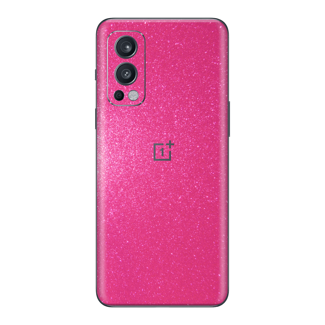 OnePlus Nord 2 Diamond Candy Magenta Shimmering Sparkling Glitter Skin Wrap Sticker Decal Cover Protector by EasySkinz | EasySkinz.com