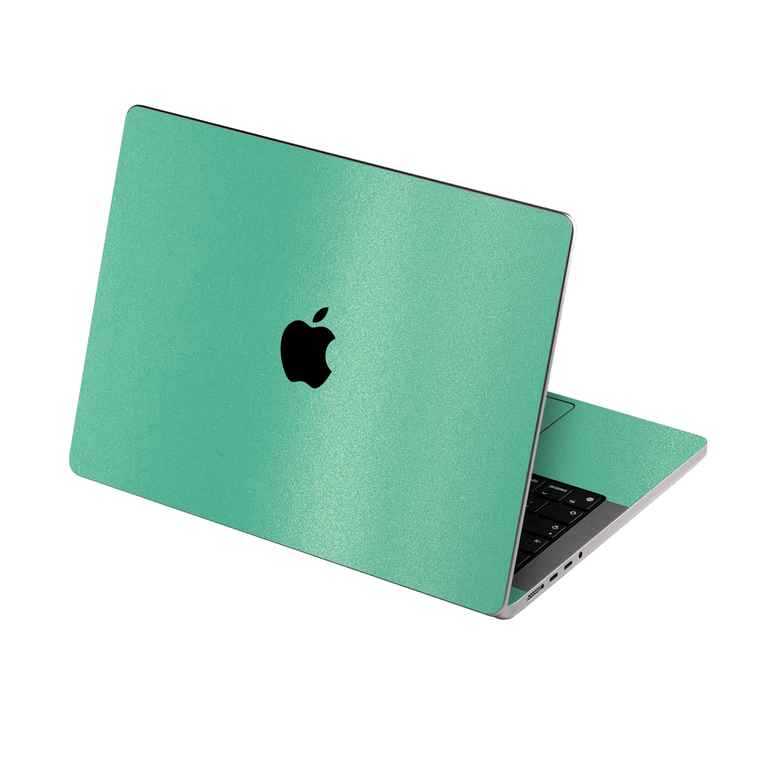 MacBook PRO 16" (2021/2023) Mint Green Metallic Matt Matte Skin Wrap Sticker Decal Cover Protector by EasySkinz | EasySkinz.com