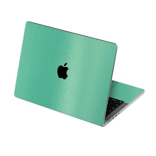 MacBook PRO 16" (2021/2023) Mint Green Metallic Matt Matte Skin Wrap Sticker Decal Cover Protector by EasySkinz | EasySkinz.com