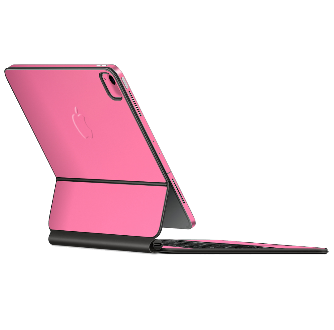 Magic Keyboard for iPad AIR (4th Gen, 2020) Gloss Glossy Hot Pink Skin Wrap Sticker Decal Cover Protector by EasySkinz | EasySkinz.com