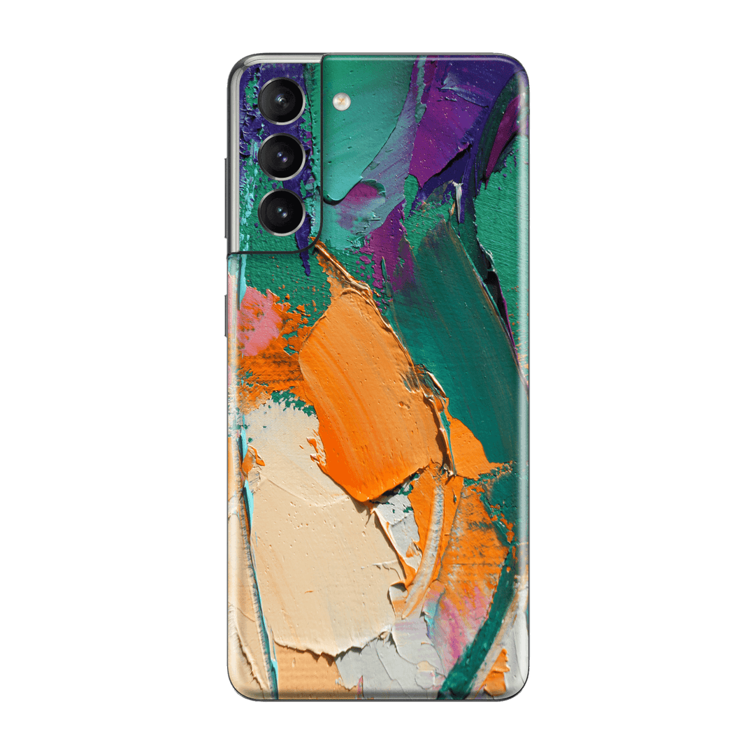 Samsung Galaxy S21 Print Printed Custom SIGNATURE Oil Painting Fragment Skin Wrap Sticker Decal Cover Protector by EasySkinz | EasySkinz.com