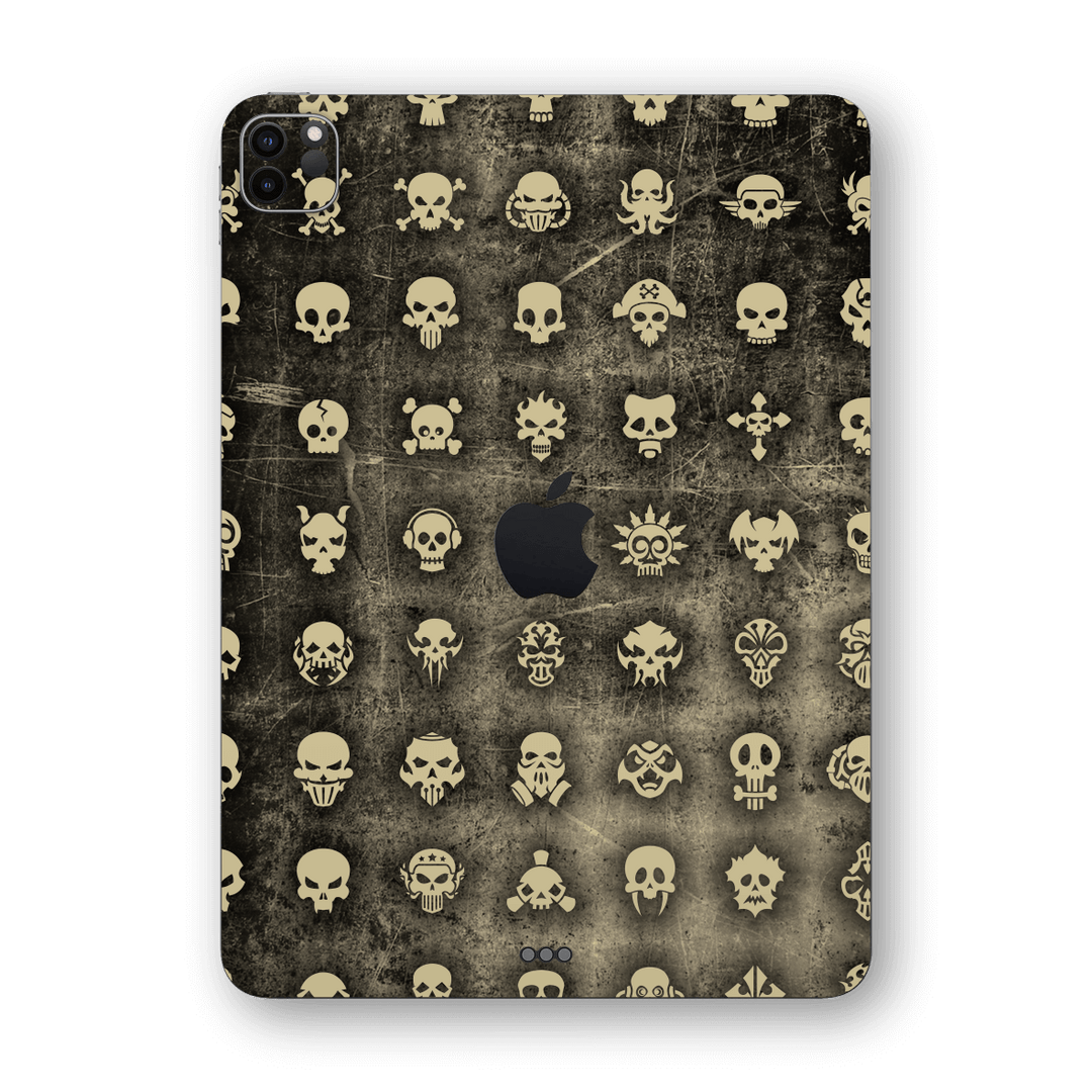iPad PRO 12.9-inch 2021 Print Printed Custom Signature Skull Collection Skin Wrap Sticker Decal Cover Protector by EasySkinz | EasySkinz.com