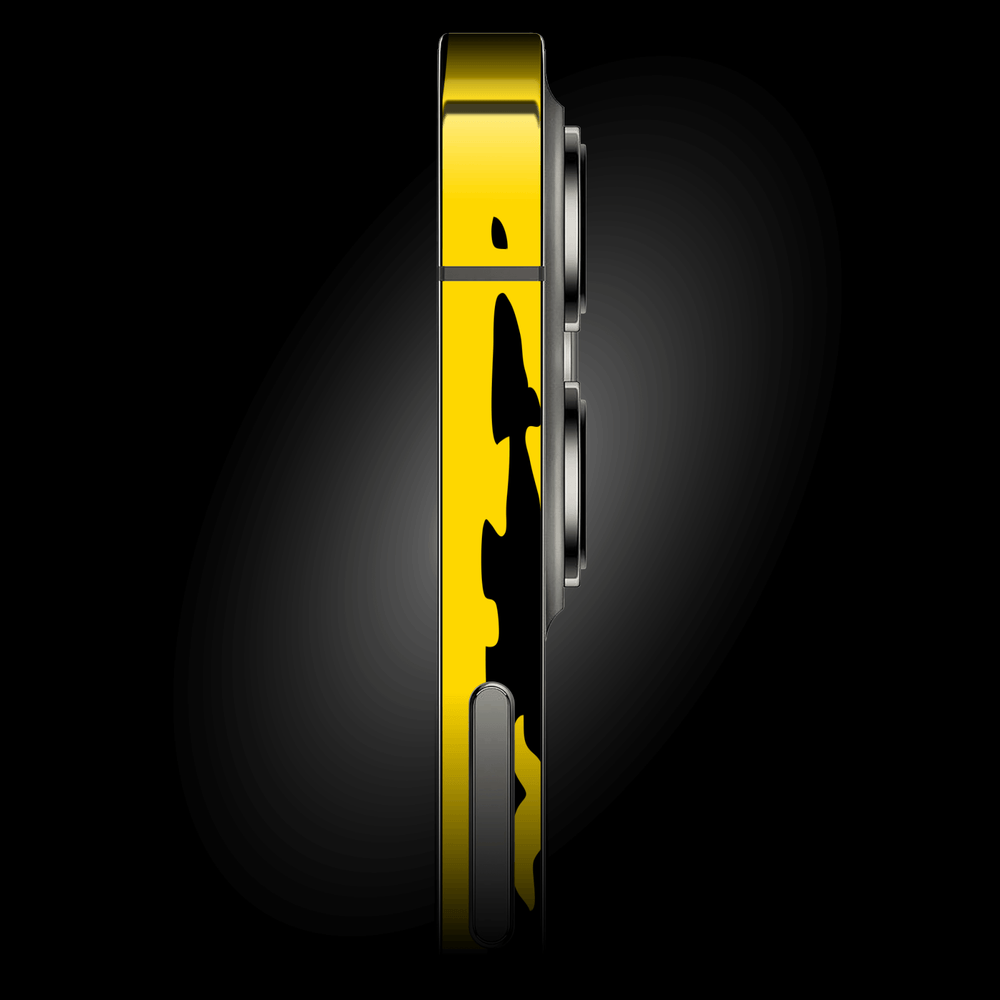 iPhone 12 Pro MAX SIGNATURE Yellow-Black Dripping Paint Skin, Wrap, Decal, Protector, Cover by EasySkinz | EasySkinz.com