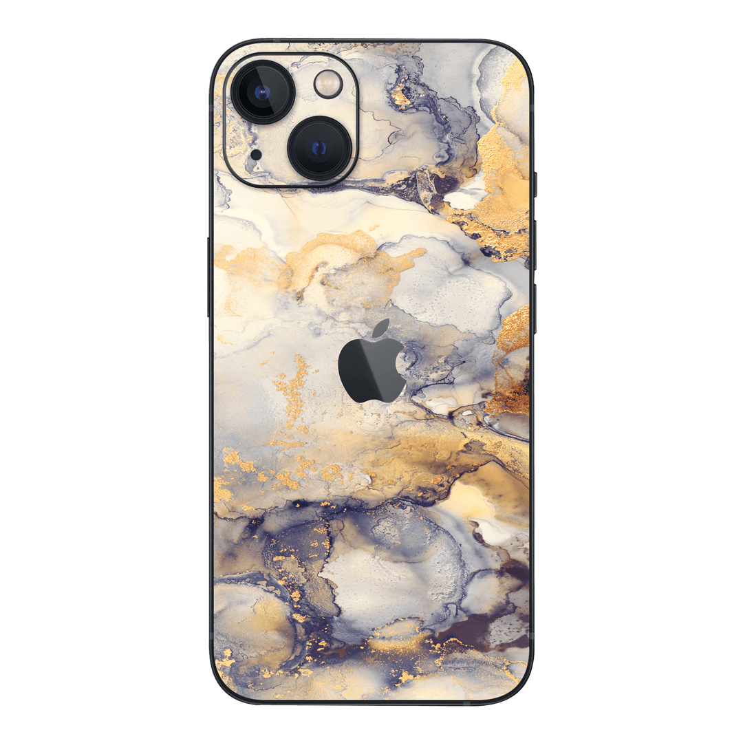 iPhone 14 Print Printed Custom Signature Agate Geode Earth Warm Beige Soft Skin Wrap Sticker Decal Cover Protector by EasySkinz