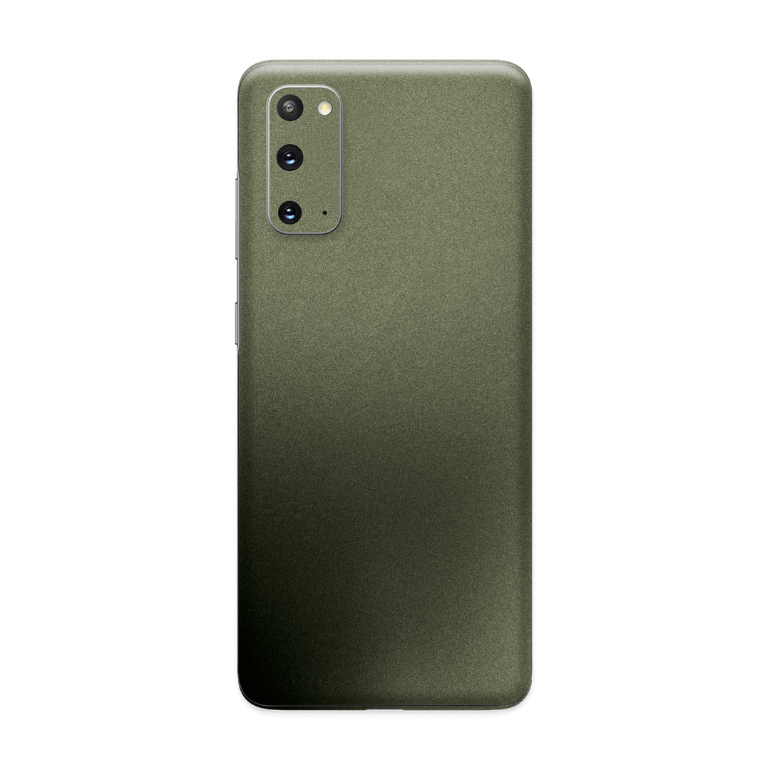 Samsung Galaxy S20 Military Green Matt Matte Metallic Skin Wrap Sticker Decal Cover Protector by EasySkinz