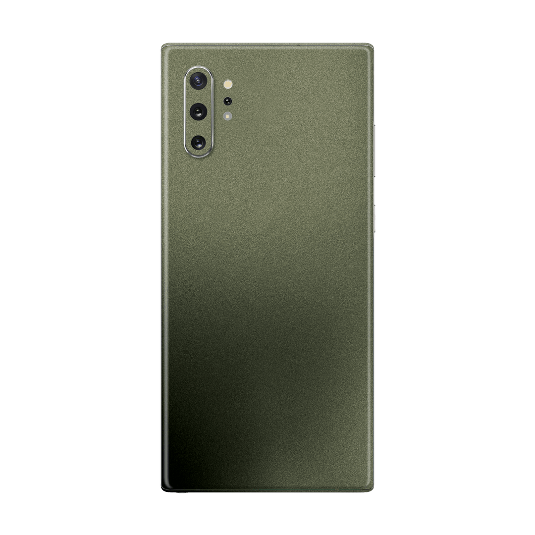 Samsung Galaxy NOTE 10+ PLUS Military Green Metallic Skin Wrap Sticker Decal Cover Protector by EasySkinz | EasySkinz.com