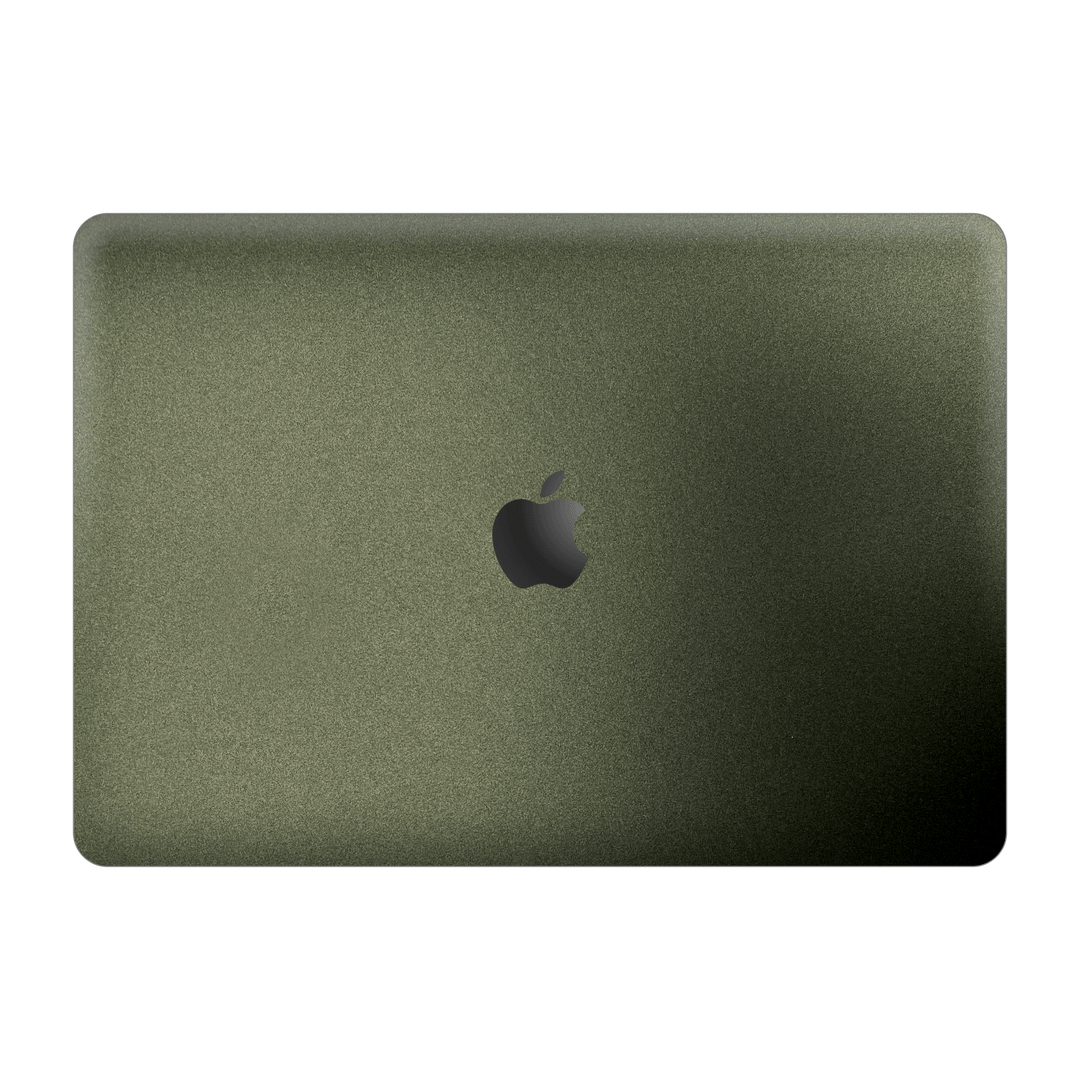 MacBook Pro 13" (2020/2022) M1, M2, Military Green Metallic Skin Wrap Sticker Decal Cover Protector by EasySkinz | EasySkinz.com