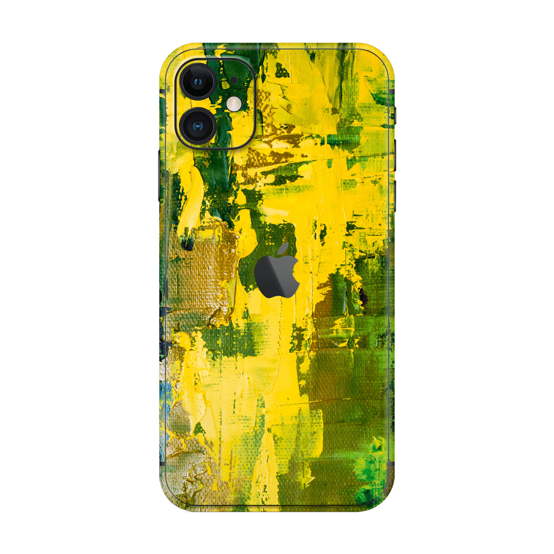 iPhone 11 Print Printed Custom SIGNATURE Santa Barbara Landscape in Green and Yellow Skin Wrap Sticker Decal Cover Protector by EasySkinz | EasySkinz.com