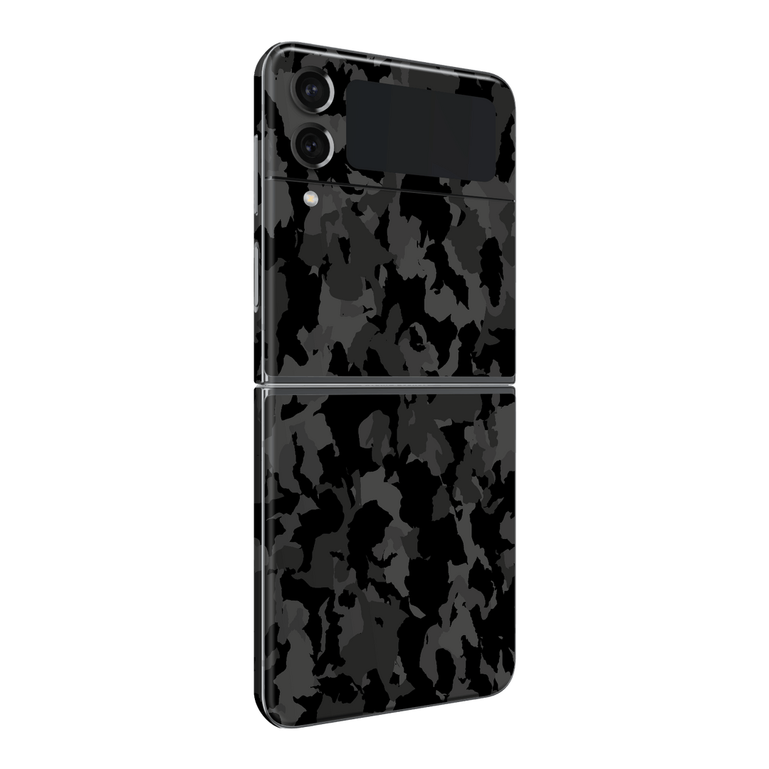 Samsung Galaxy Z Flip 4 (2022) Print Printed Custom Signature Camouflage Camo DARK SLATE Skin Wrap Sticker Decal Cover Protector by EasySkinz | EasySkinz.com