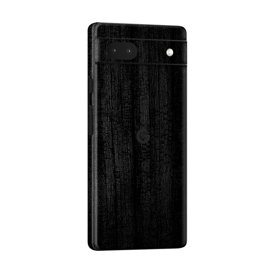 Google Pixel 6a (2022) Luxuria Black Charcoal Black Dragon Coal Stone 3D Textured Skin Wrap Sticker Decal Cover Protector by EasySkinz | EasySkinz.com