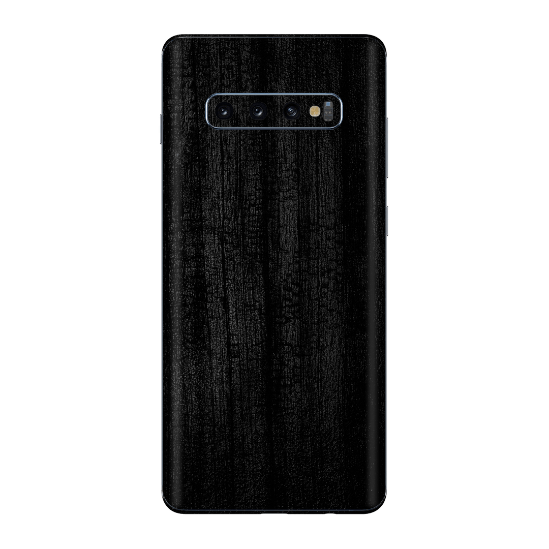 Samsung Galaxy S10 Luxuria Black Charcoal Black Dragon Coal Stone 3D Textured Skin Wrap Sticker Decal Cover Protector by EasySkinz | EasySkinz.com