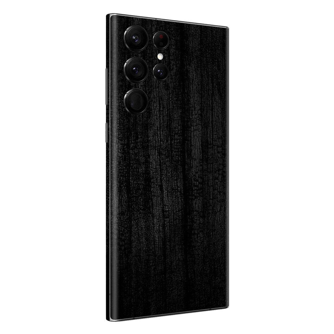 Samsung Galaxy S23 ULTRA Luxuria Black Charcoal Coal Stone Black Dragon 3D Textured Skin Wrap Decal Cover Protector by EasySkinz | EasySkinz.com