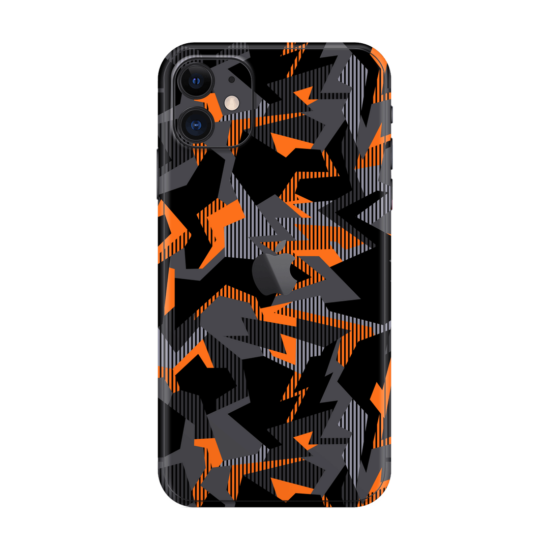 iPhone 11 Print Printed Custom SIGNATURE Sharp-Edged Orange Camo Camouflage Skin Wrap Sticker Decal Cover Protector by EasySkinz | EasySkinz.com