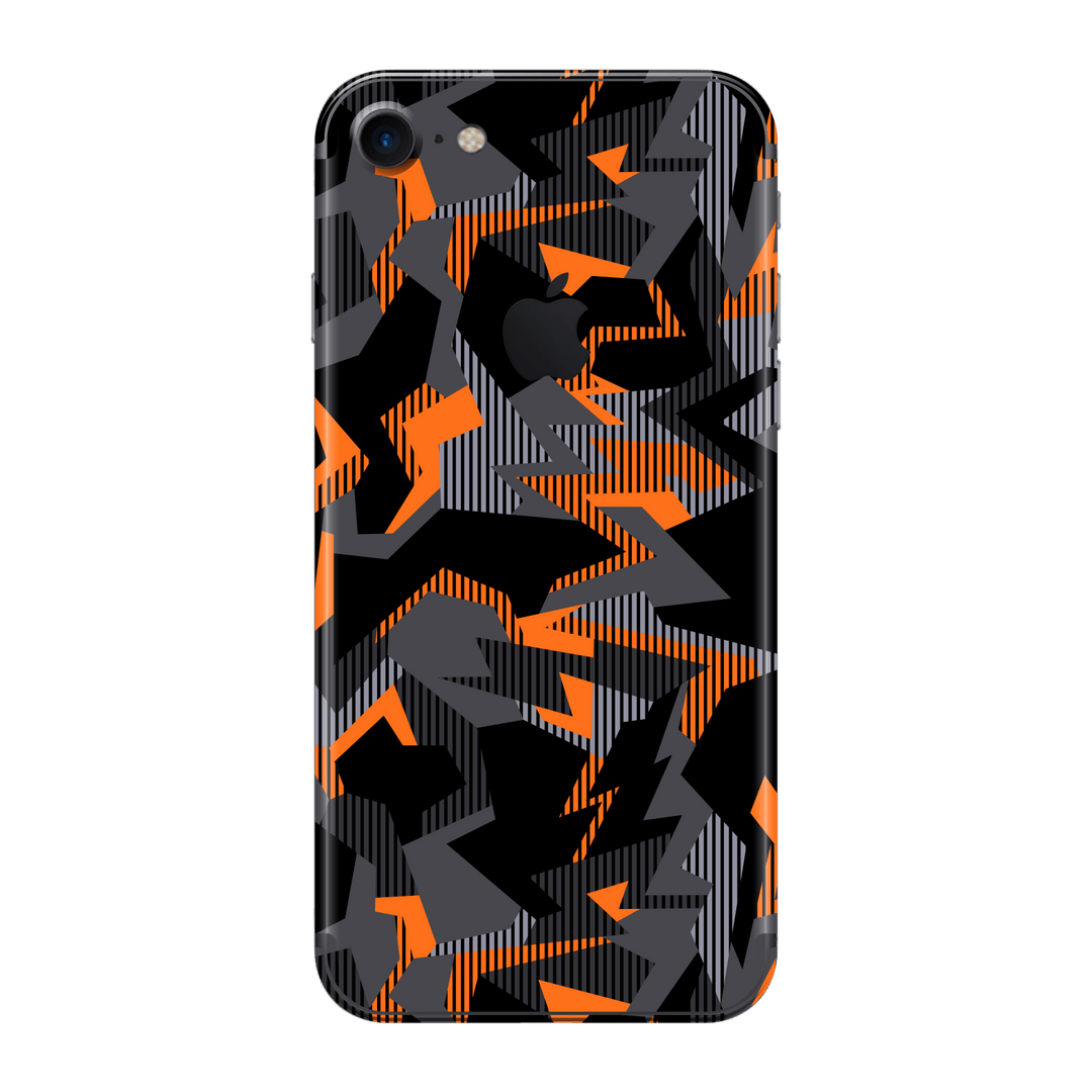 iPhone 8 Print Printed Custom SIGNATURE Sharp-Edged Orange Camo Camouflage Skin Wrap Sticker Decal Cover Protector by EasySkinz | EasySkinz.com