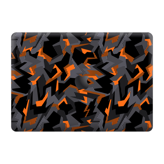 MacBook Pro 13" (2020/2022) M1, M2, Print Printed Custom SIGNATURE Sharp-Edged Orange Camo Camouflage Skin Wrap Sticker Decal Cover Protector by EasySkinz | EasySkinz.com