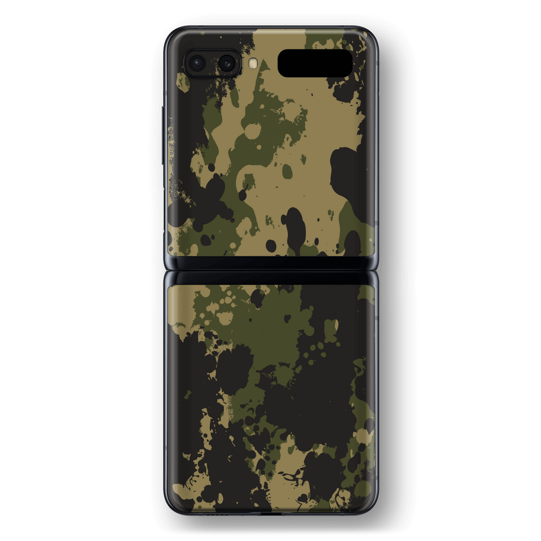 Samsung Galaxy Z Flip Print Printed Custom SIGNATURE Camouflage SPLATTER Skin Wrap Sticker Decal Cover Protector by EasySkinz