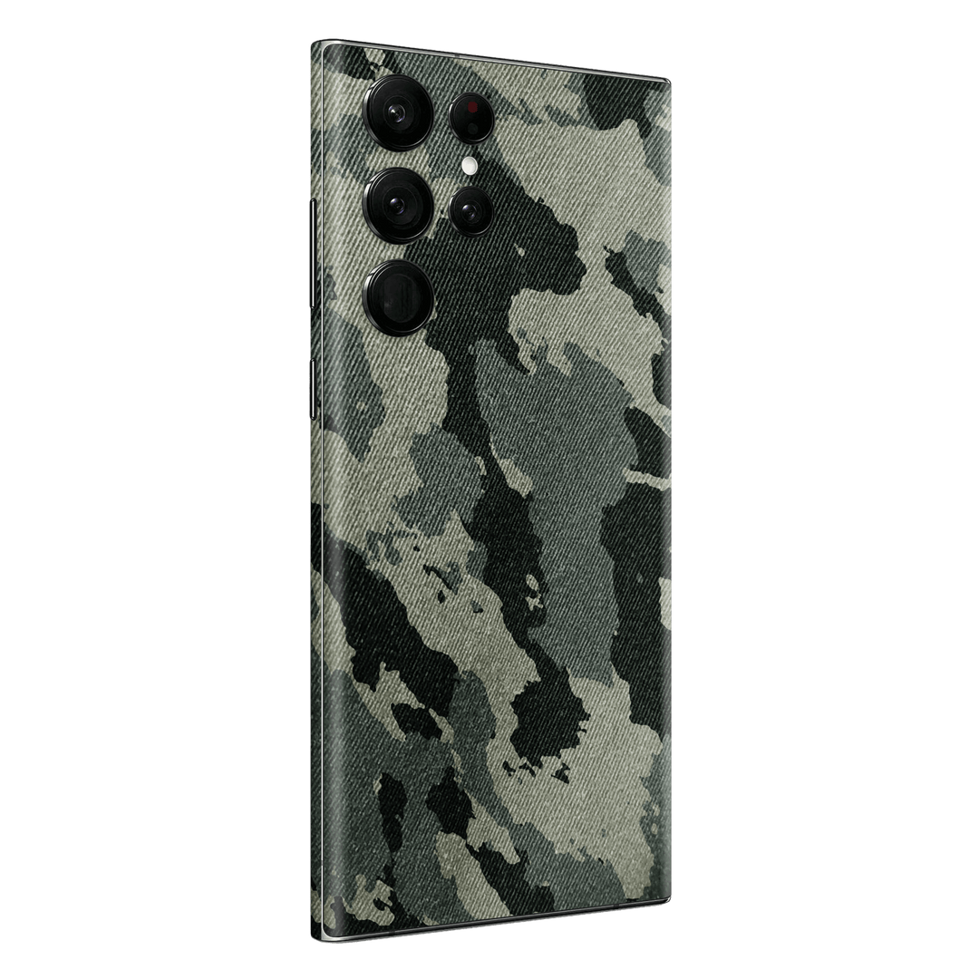 Samsung Galaxy S23 ULTRA Print Printed Custom SIGNATURE Hidden in The Forest Camouflage Pattern Skin Wrap Sticker Decal Cover Protector by EasySkinz | EasySkinz.com