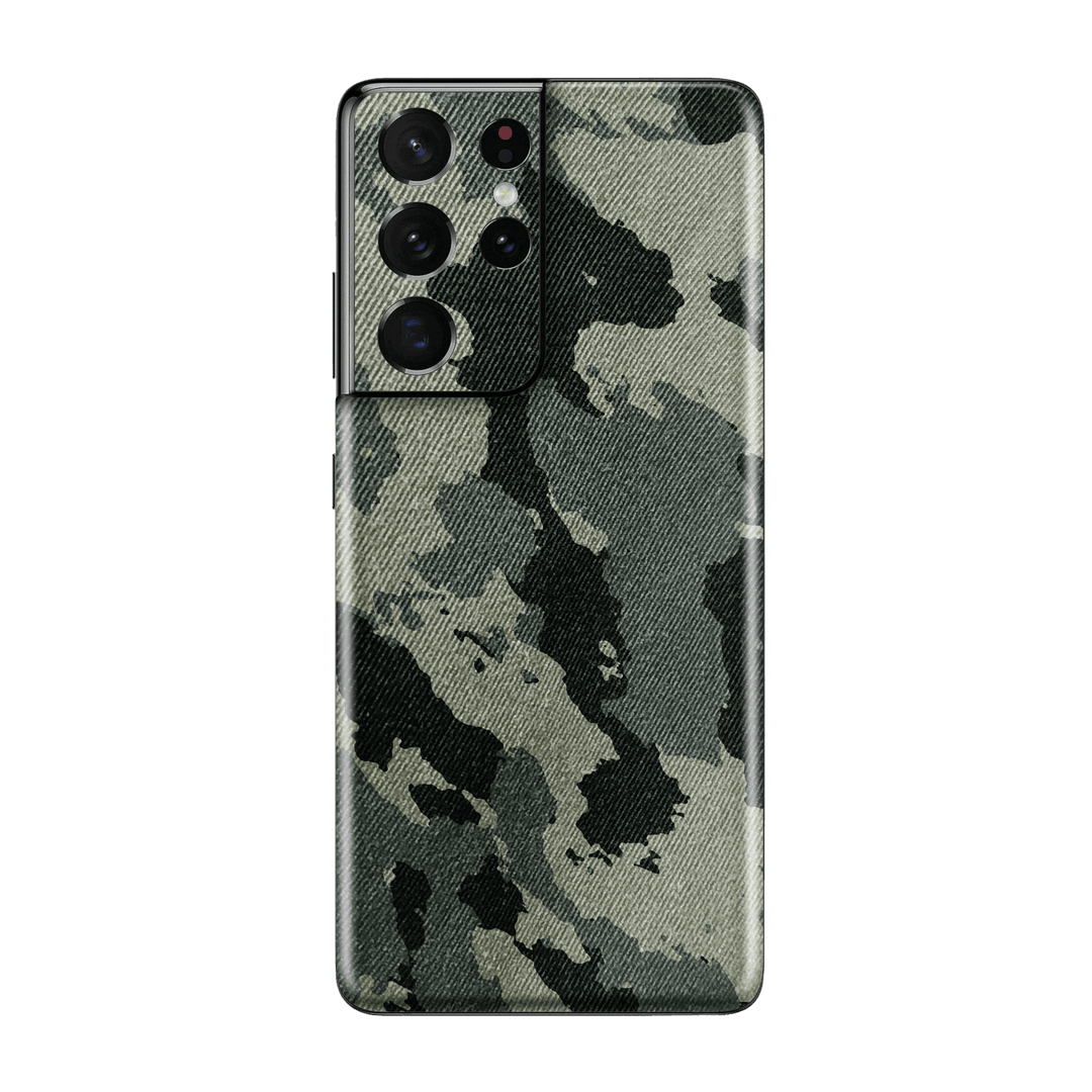 Samsung Galaxy S21 ULTRA Print Printed Custom SIGNATURE Hidden in The Forest Camouflage Pattern Skin Wrap Sticker Decal Cover Protector by EasySkinz | EasySkinz.com