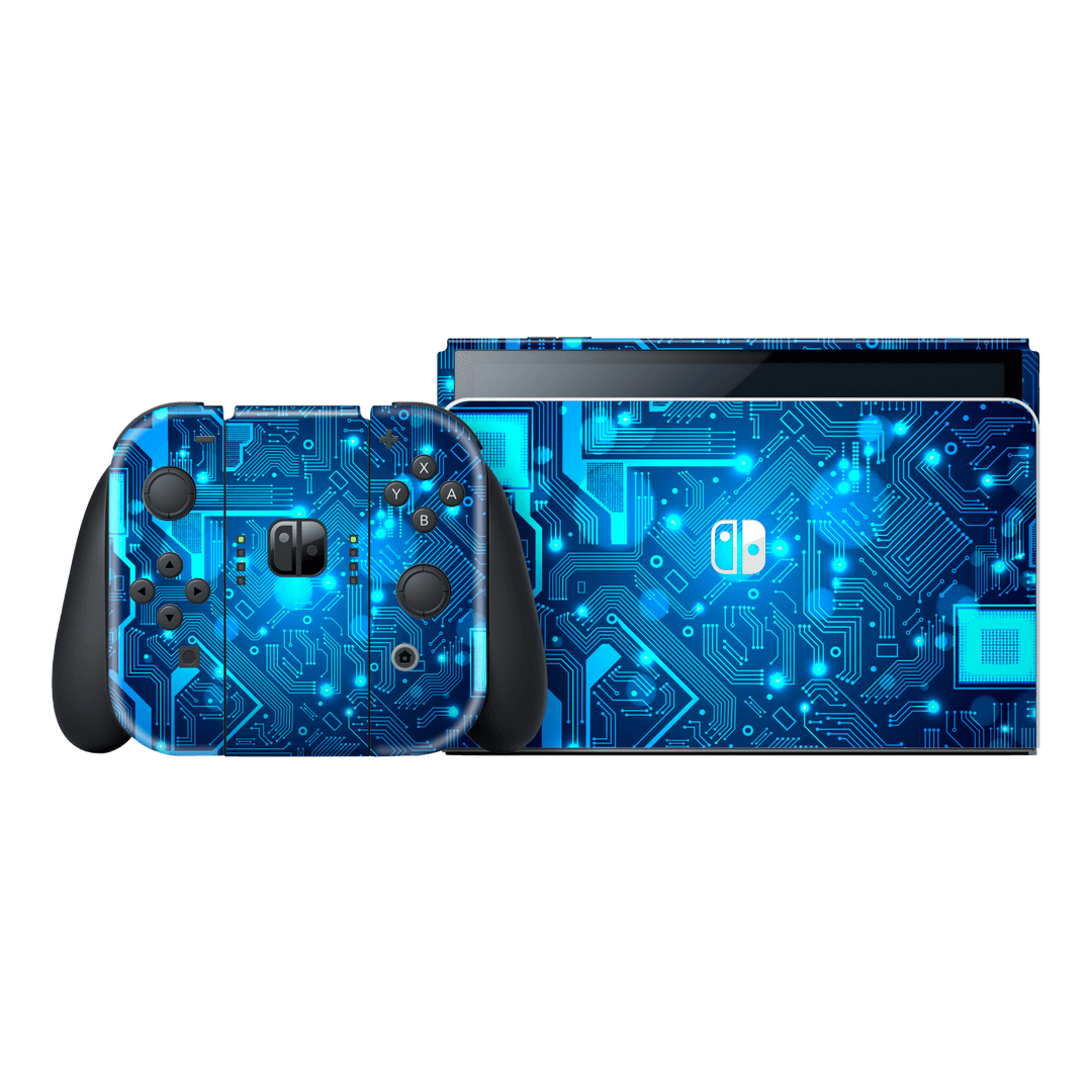 Nintendo Switch OLED Print Printed Custom Signature Cyber Security PCB Skin Wrap Sticker Decal Cover Protector by EasySkinz | EasySkinz.com