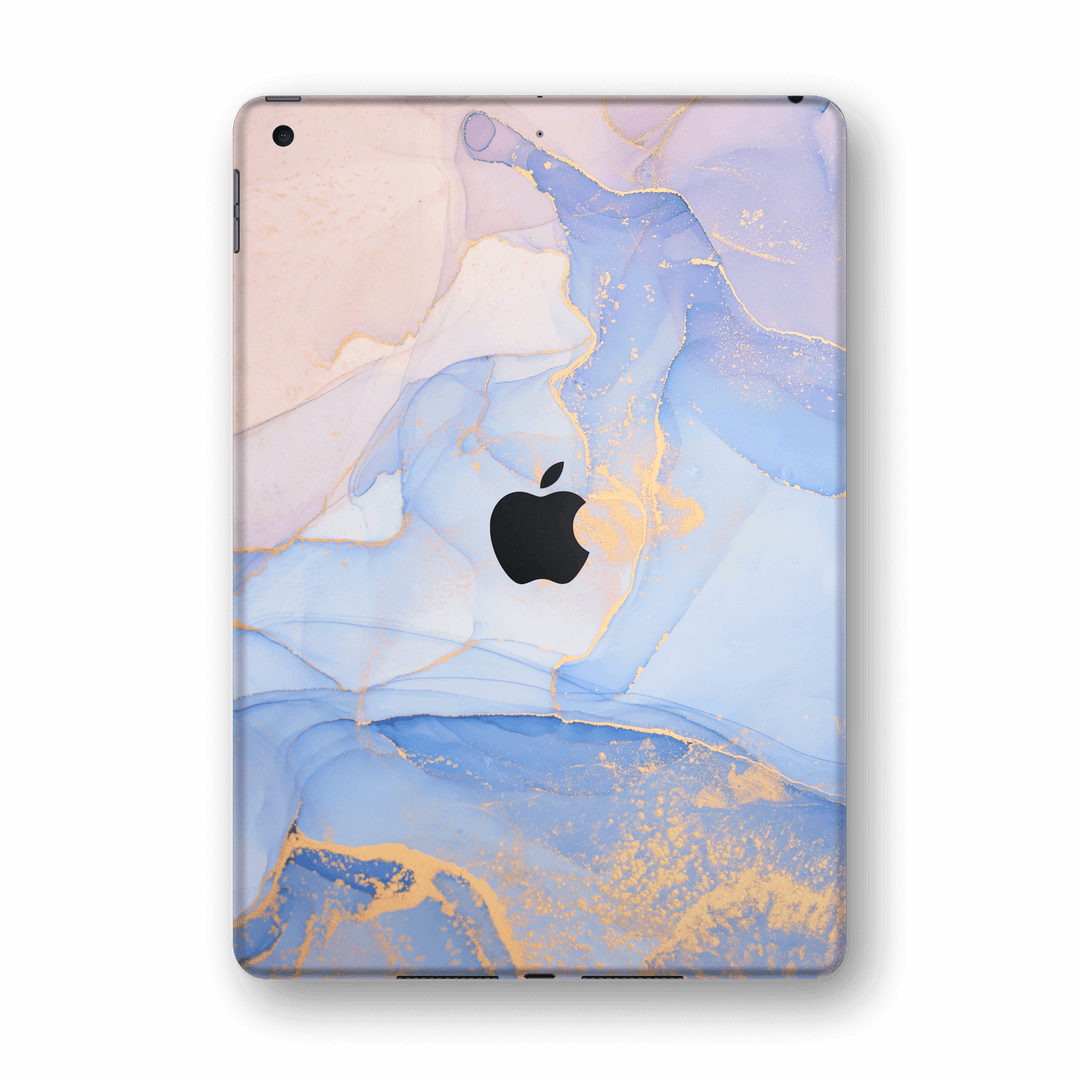 iPad 10.2" (8th Gen, 2020) SIGNATURE AGATE GEODE Pastel-Gold Skin Wrap Sticker Decal Cover Protector by EasySkinz
