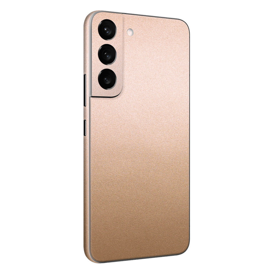 Samsung Galaxy S22 Luxuria Luxuria Rose Gold Metallic 3D Textured Skin Wrap Decal Cover Protector by EasySkinz | EasySkinz.com