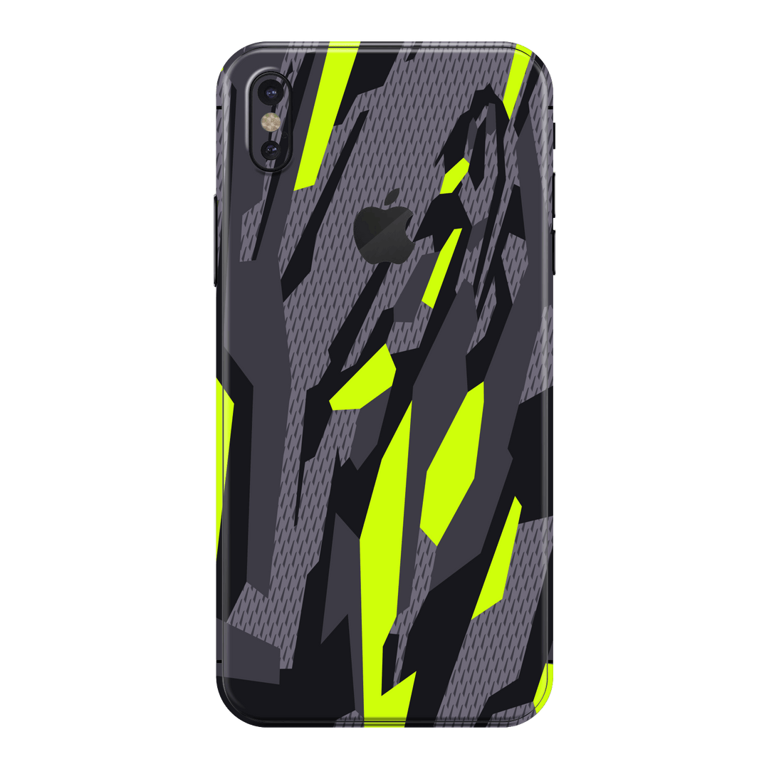 iPhone XS Print Printed Custom SIGNATURE Abstract Green Camouflage Skin Wrap Sticker Decal Cover Protector by EasySkinz | EasySkinz.com