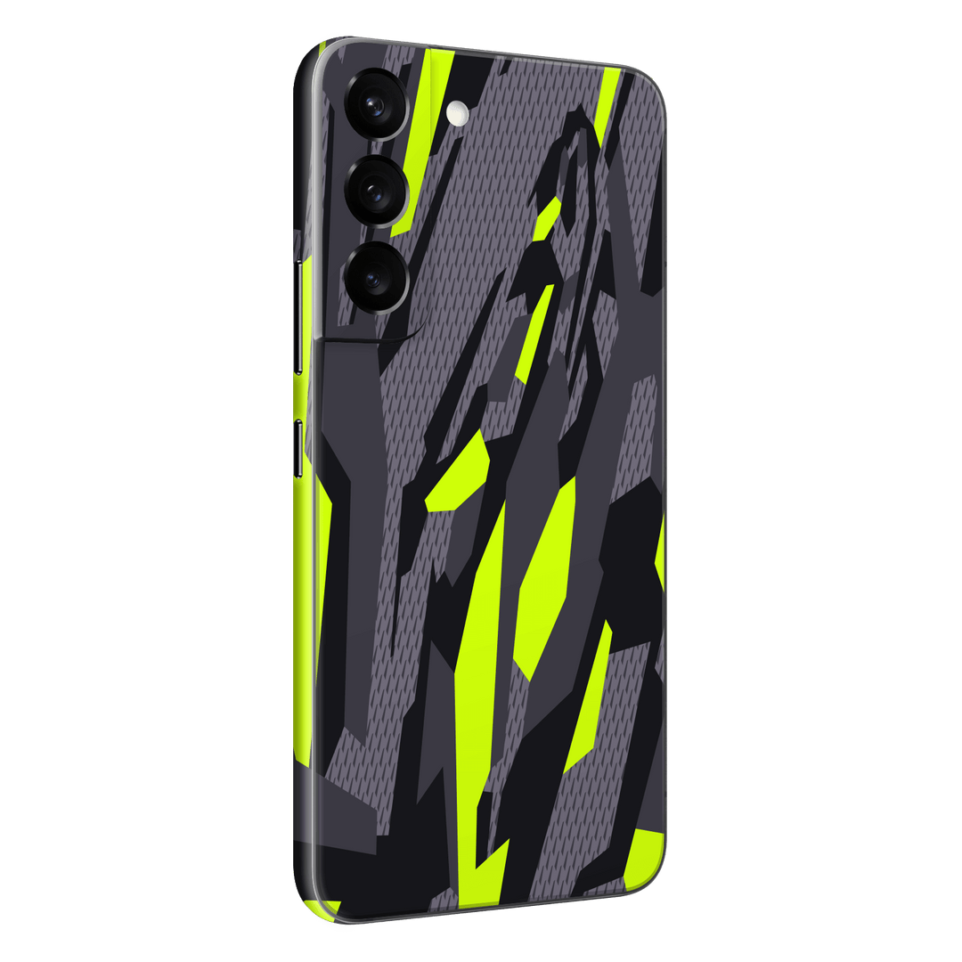 Samsung Galaxy S22+ PLUS Print Printed Custom SIGNATURE Abstract Green Camouflage Skin Wrap Sticker Decal Cover Protector by EasySkinz | EasySkinz.com
