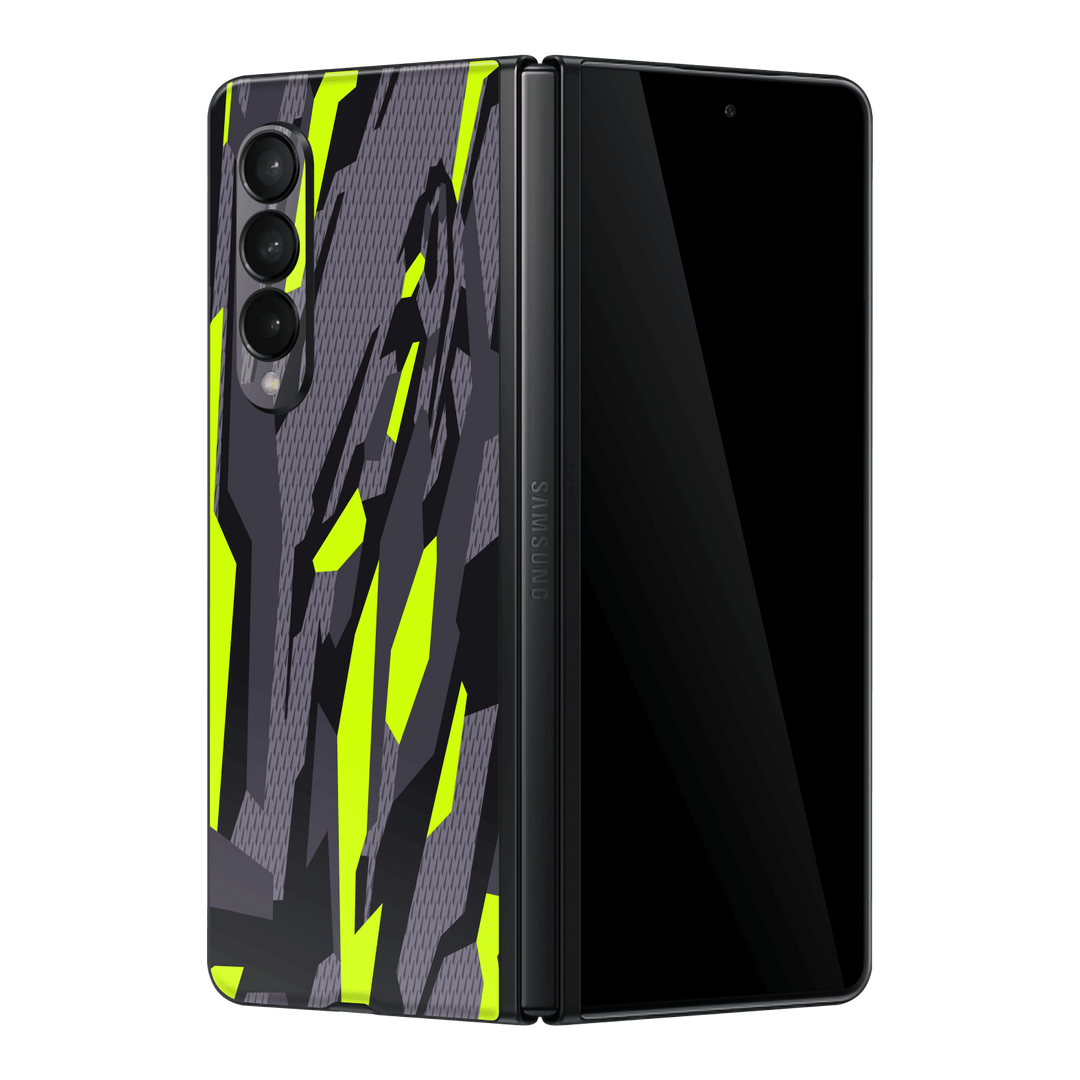 Samsung Galaxy Z FOLD 3 Print Printed Custom SIGNATURE Abstract Green Camouflage Skin Wrap Sticker Decal Cover Protector by EasySkinz | EasySkinz.com