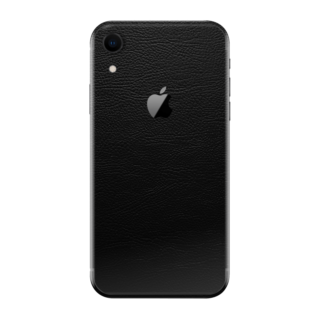 iPhone XR Luxuria BLACK LEATHER Riders Skin Wrap Sticker Decal Cover Protector by EasySkinz | EasySkinz.com
