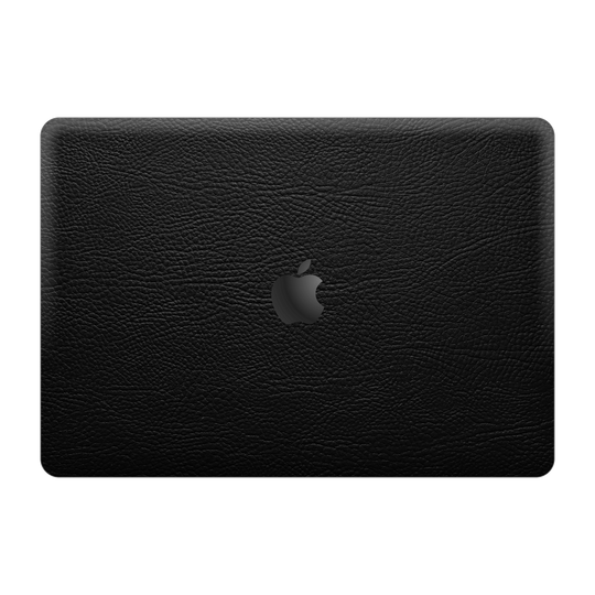 MacBook Pro 13" (2020/2022) M1, M2, Luxuria BLACK LEATHER Riders Skin Wrap Sticker Decal Cover Protector by EasySkinz | EasySkinz.com