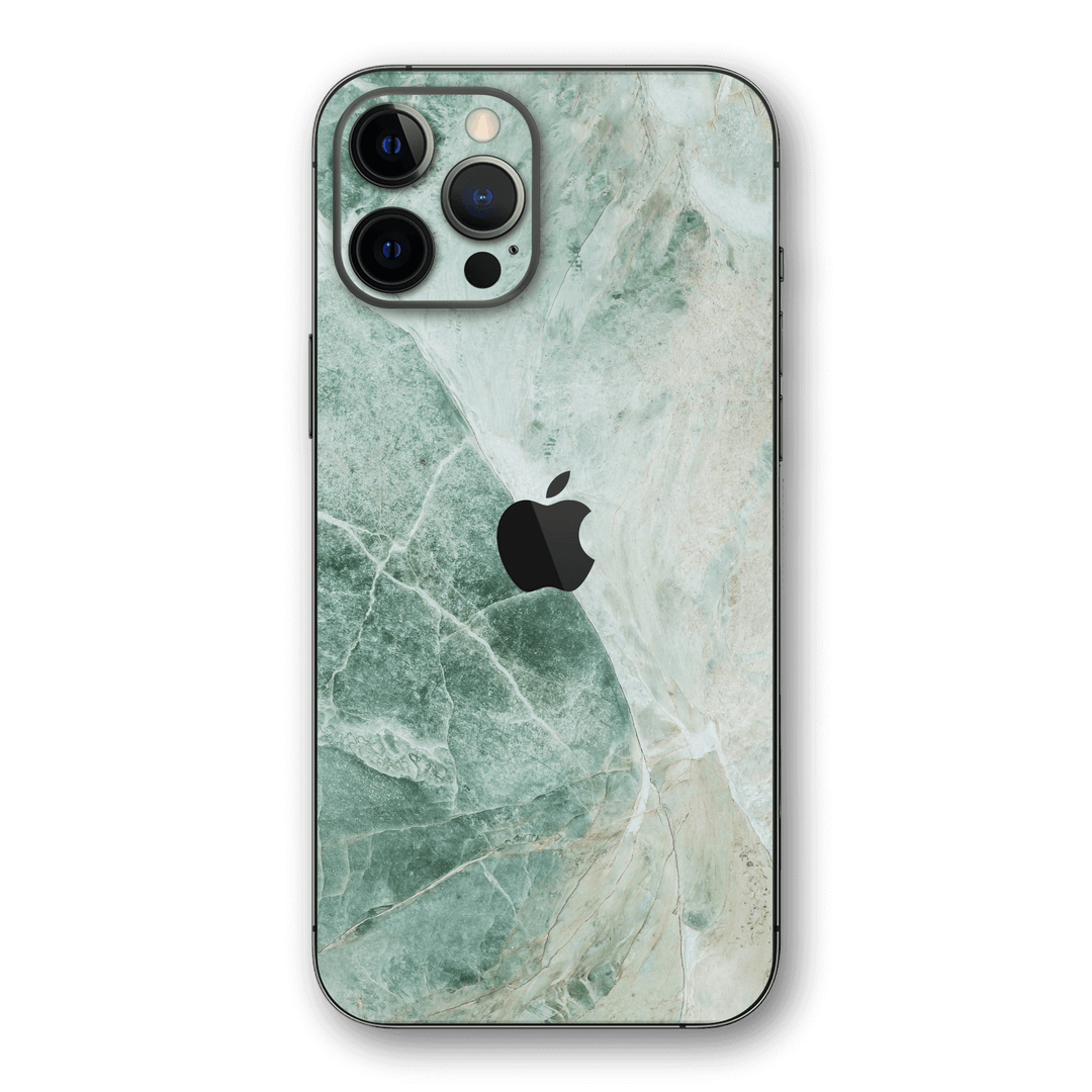 iPhone 12 Pro MAX SIGNATURE Pistachio-Green Marble Skin, Wrap, Decal, Protector, Cover by EasySkinz | EasySkinz.com