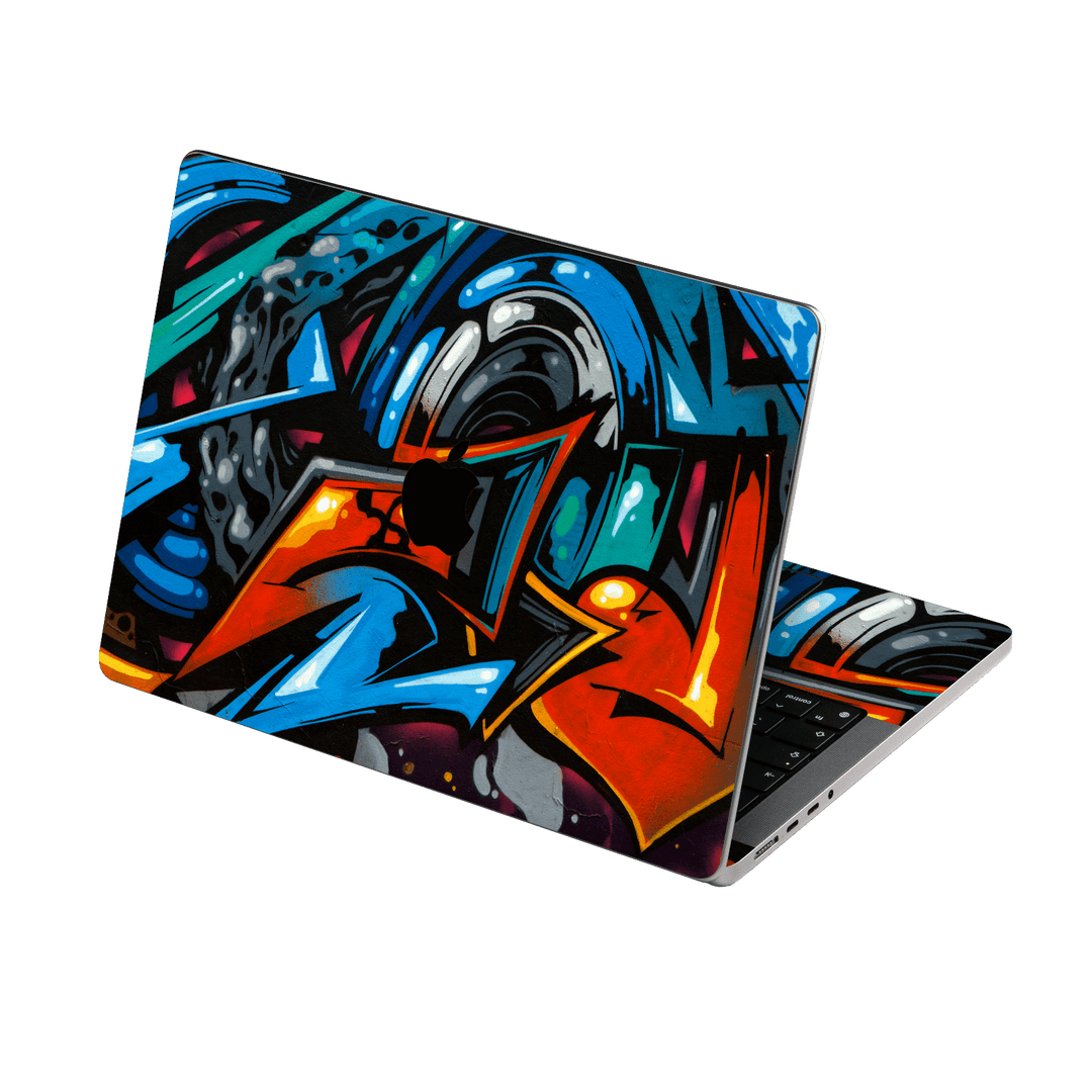 MacBook PRO 14" (2021/2023) Print Printed Custom Signature Street Art Graffiti Skin, Wrap, Decal, Protector, Cover by EasySkinz | EasySkinz.com