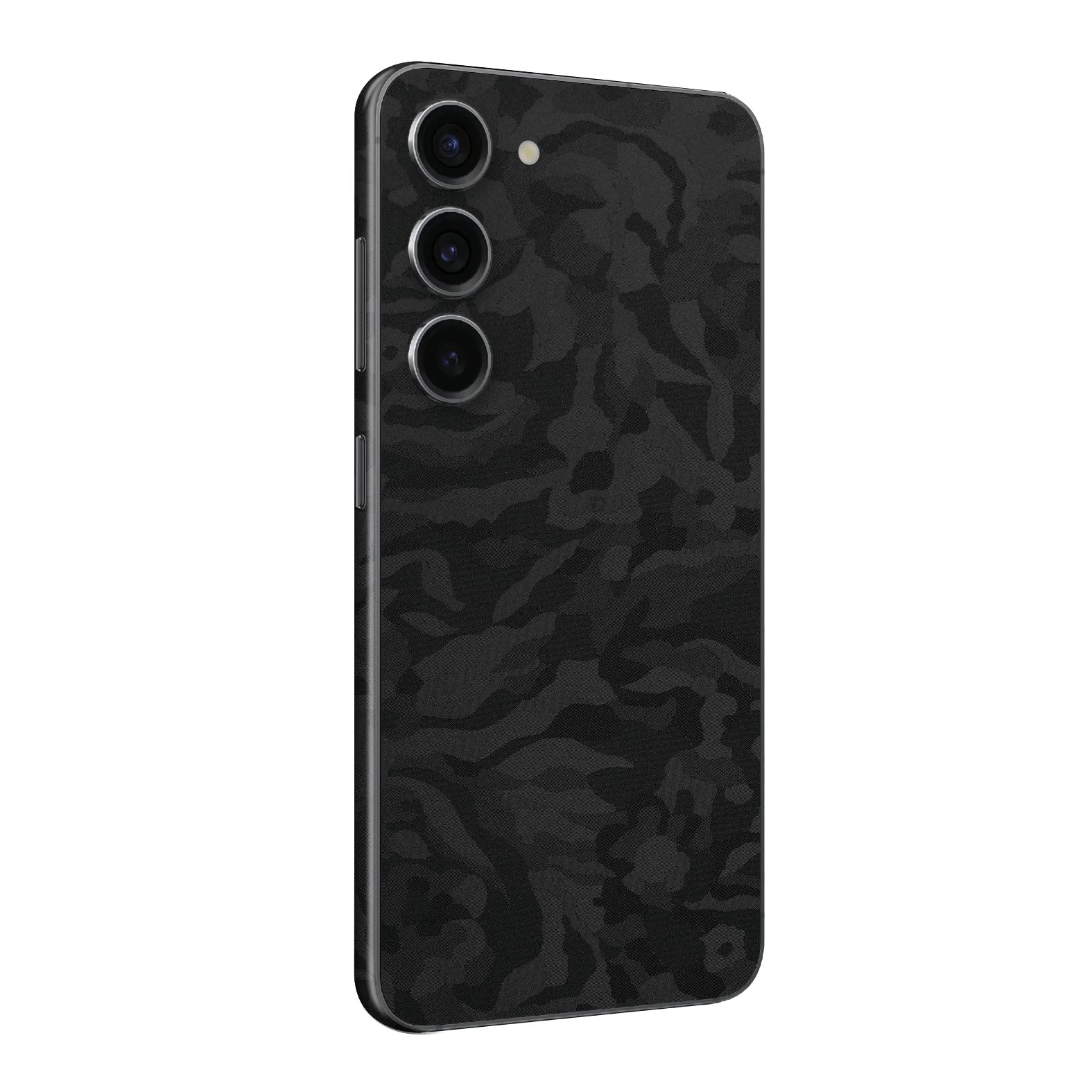 Samsung Galaxy S23+ PLUS Luxuria Black 3D Textured Camo Camouflage Skin Wrap Decal Cover Protector by EasySkinz | EasySkinz.com