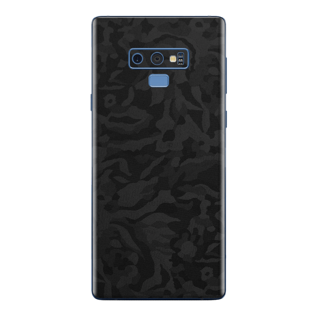 Samsung Galaxy NOTE 9 Black Camo Camouflage 3D Textured Skin Wrap Decal Protector | EasySkinz