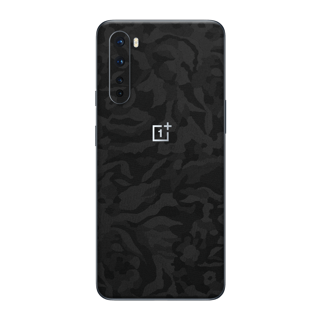 OnePlus Nord Black Camo Camouflage 3D Textured Skin Wrap Sticker Decal Cover Protector by EasySkinz