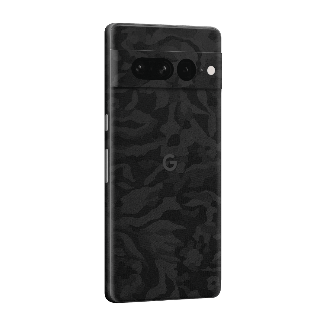 Google Pixel 7 PRO (2022) Luxuria Black 3D Textured Camo Camouflage Skin Wrap Sticker Decal Cover Protector by EasySkinz | EasySkinz.com