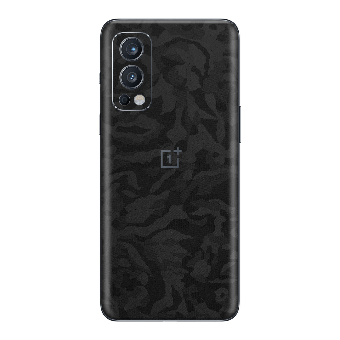 OnePlus Nord 2 Luxuria Black 3D Textured Camo Camouflage Skin Wrap Sticker Decal Cover Protector by EasySkinz | EasySkinz.com