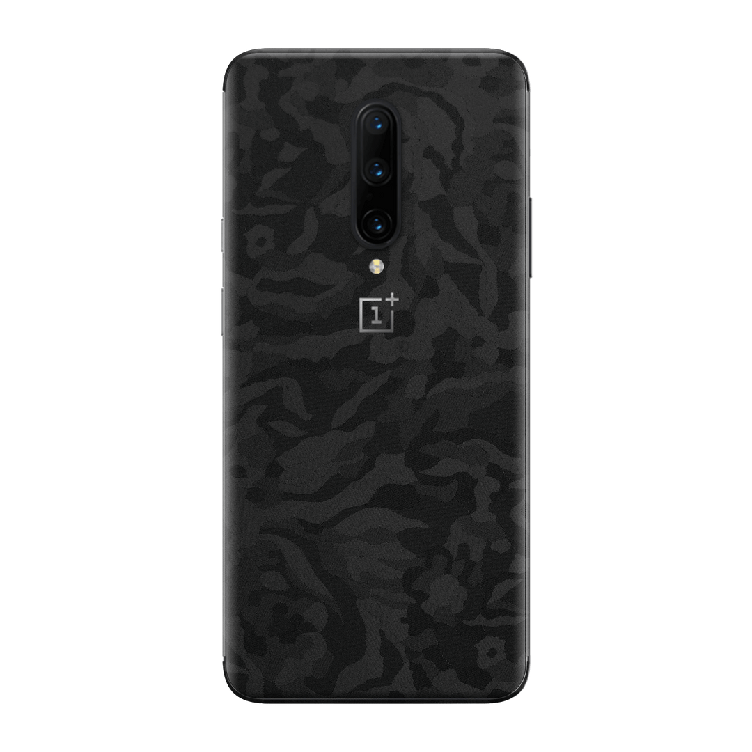 OnePlus 7T PRO Black Camo Camouflage 3D Textured Skin Wrap Decal Protector | EasySkinz