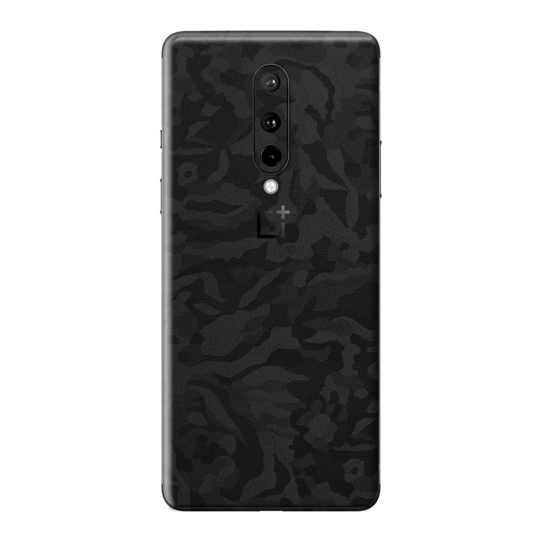 OnePlus 8 Black Camo Camouflage 3D Textured Skin Wrap Sticker Decal Cover Protector by EasySkinz