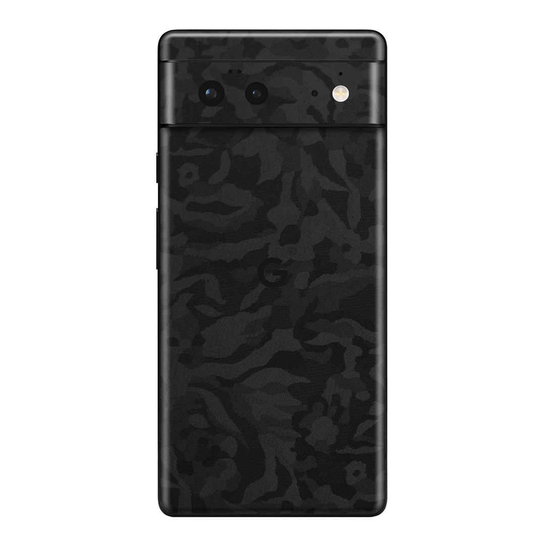 Google Pixel 6 Pro Luxuria Black 3D Textured Camo Camouflage Skin Wrap Sticker Decal Cover Protector by EasySkinz | EasySkinz.com