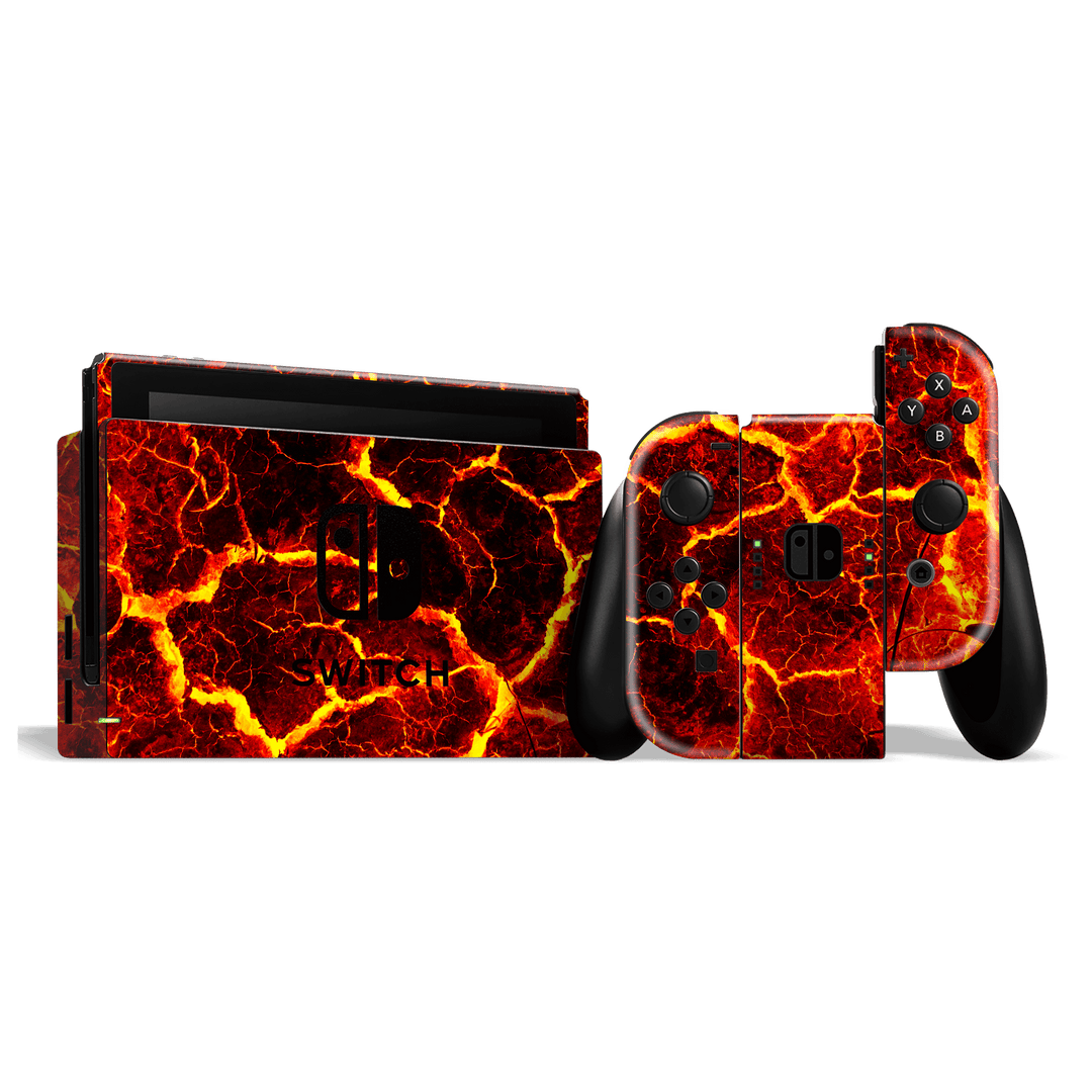 Nintendo SWITCH Print Printed Custom SIGNATURE MAGMA Skin Wrap Sticker Decal Cover Protector by EasySkinz