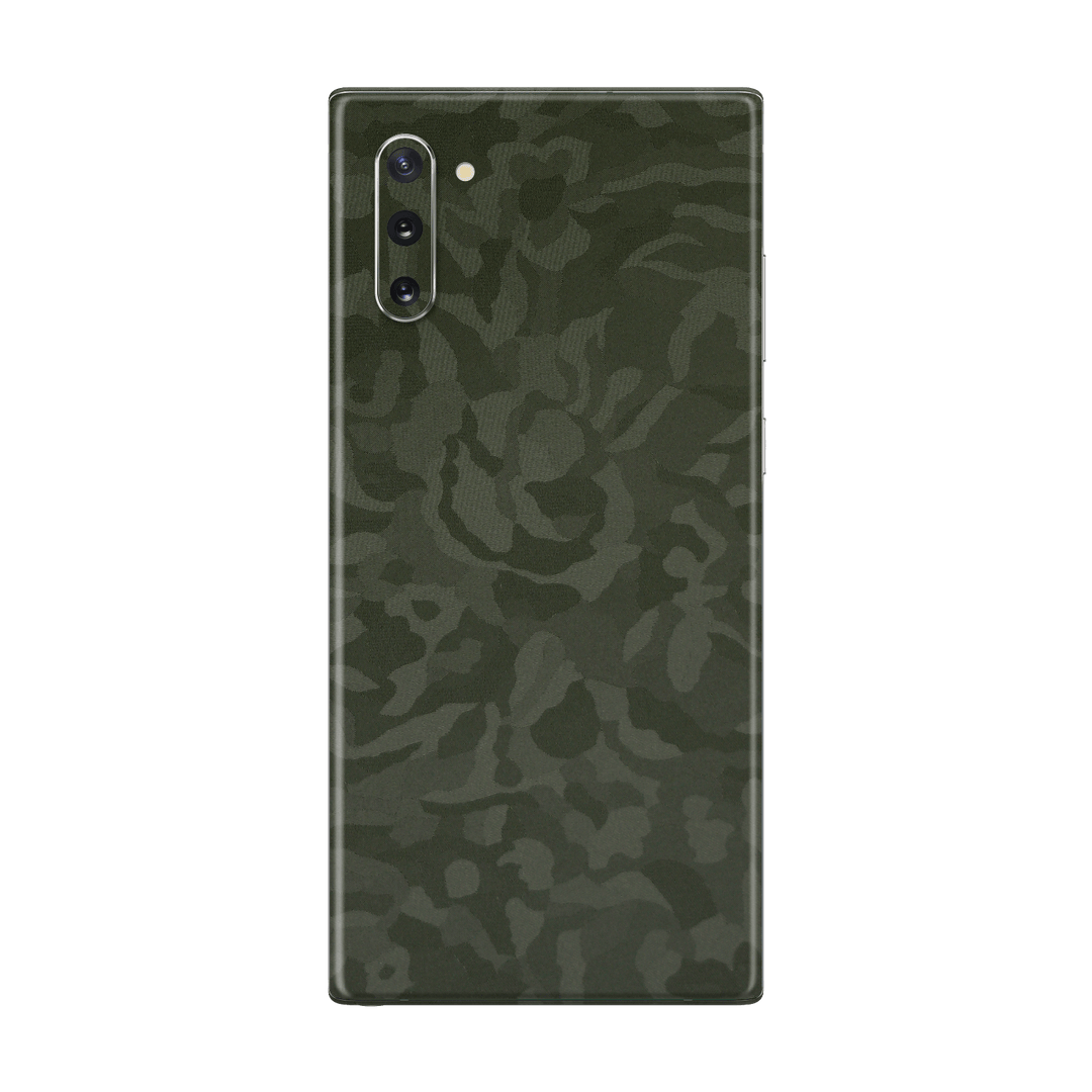 Samsung Galaxy NOTE 10 Green Camo Camouflage 3D Textured Skin Wrap Decal Protector | EasySkinz