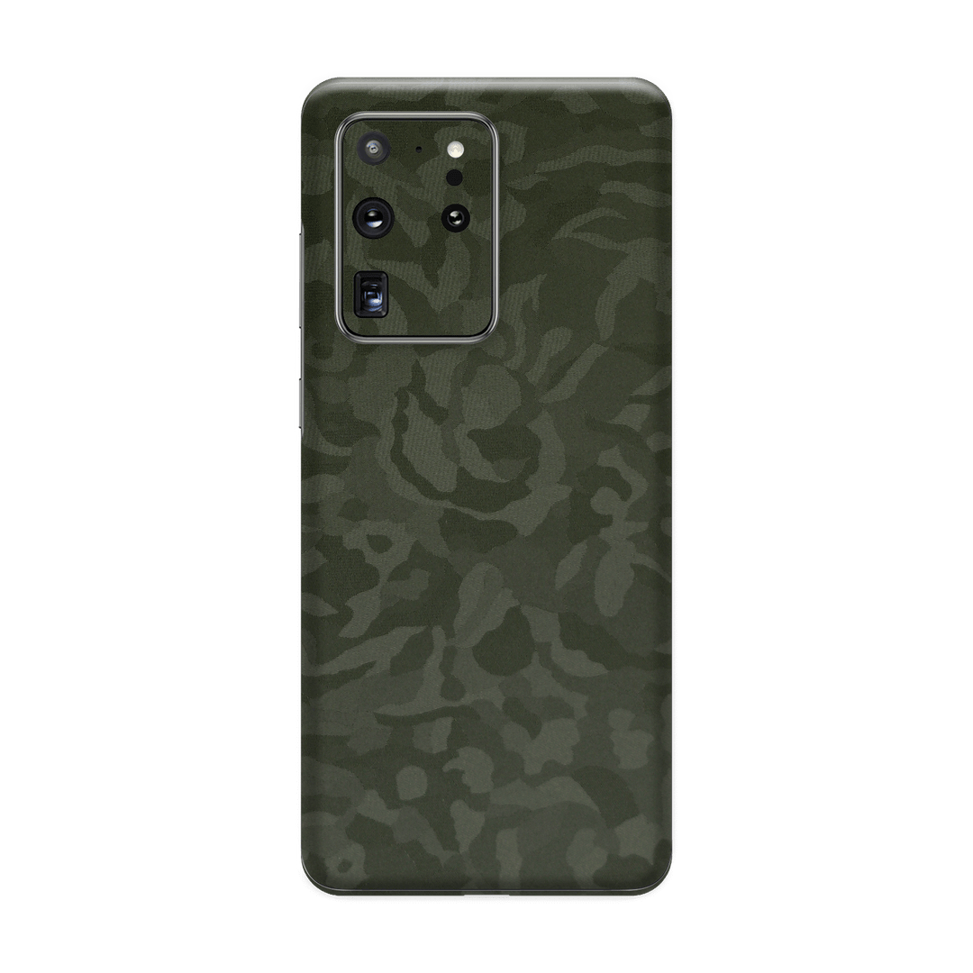 Samsung Galaxy S20 ULTRA Green Camo Camouflage 3D Textured Skin Wrap Sticker Decal Cover Protector by EasySkinz