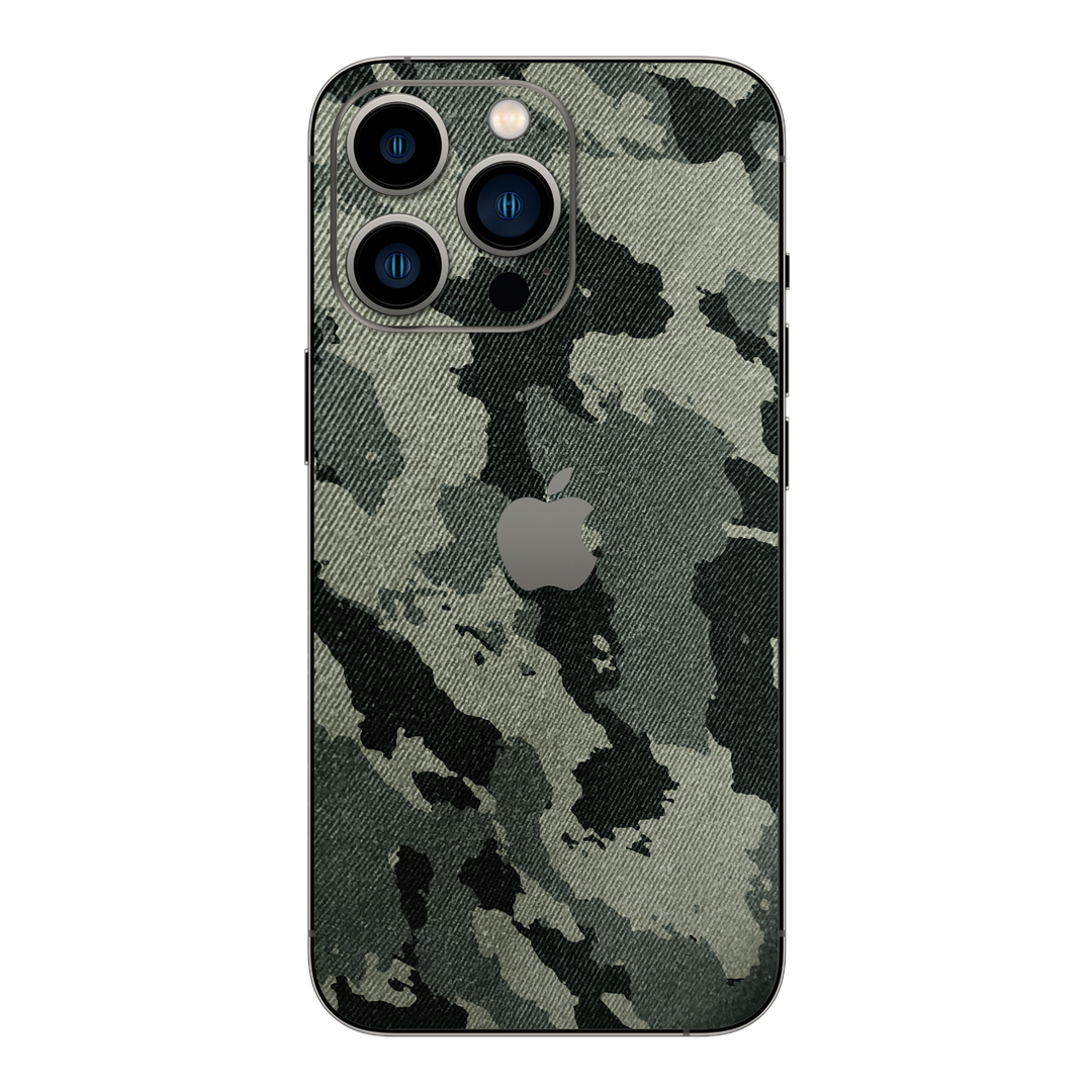 iPhone 13 Pro MAX Print Printed Custom Signature Hidden in the forest Camouflage Pattern Skin Wrap Sticker Decal Cover Protector by EasySkinz