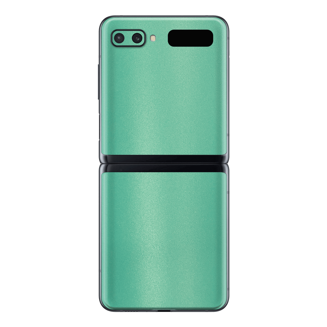 Samsung Galaxy Z Flip 5G Mint Matt Matte Metallic Skin, Wrap, Decal, Protector, Cover by EasySkinz | EasySkinz.com
