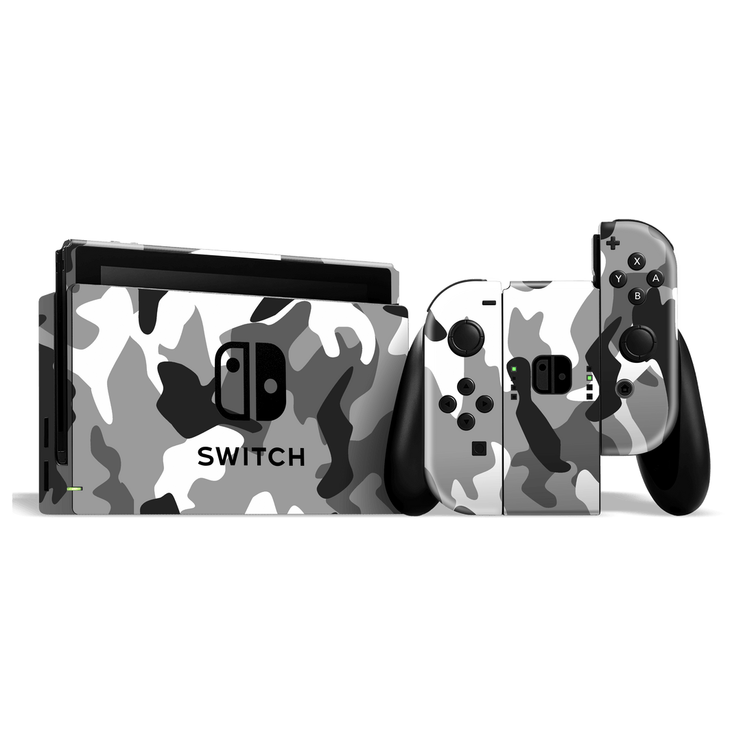 Nintendo SWITCH Print Printed Custom SIGNATURE Camouflage GREY Skin Wrap Sticker Decal Cover Protector by EasySkinz